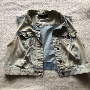 Torrid Light Blue Denim Vest